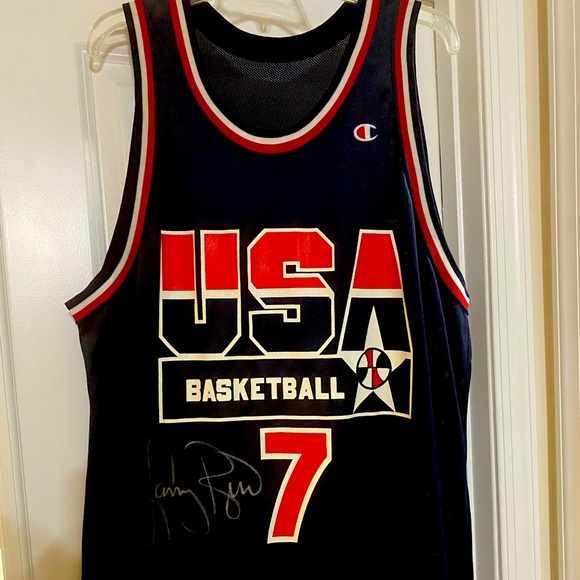 USA Team Other - Larry Byrd Signed Jersey